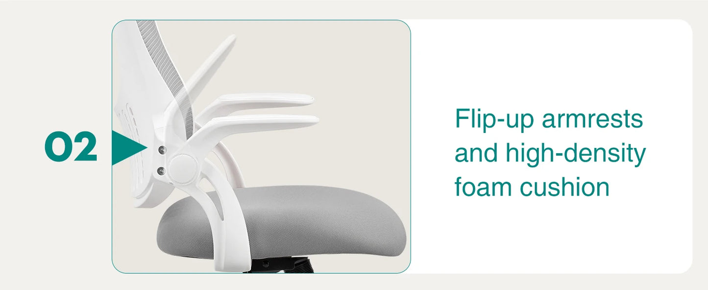 Ergonomic Office Chair Adjustable Headrests