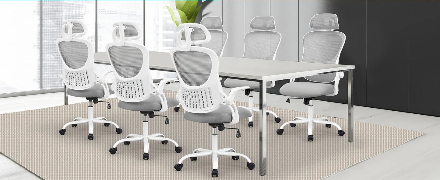 Ergonomic Office Chair Adjustable Headrests