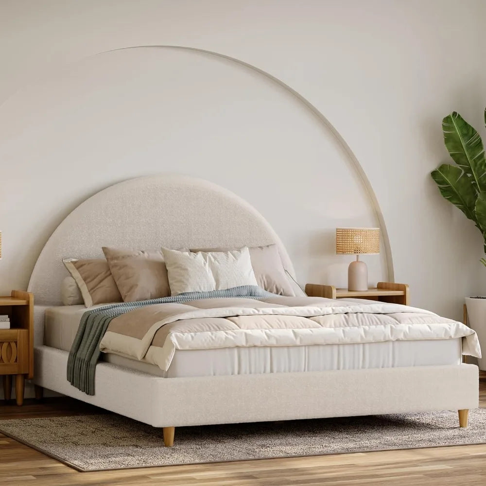 Cloud Bed Frame with Arch Shaped Headboard