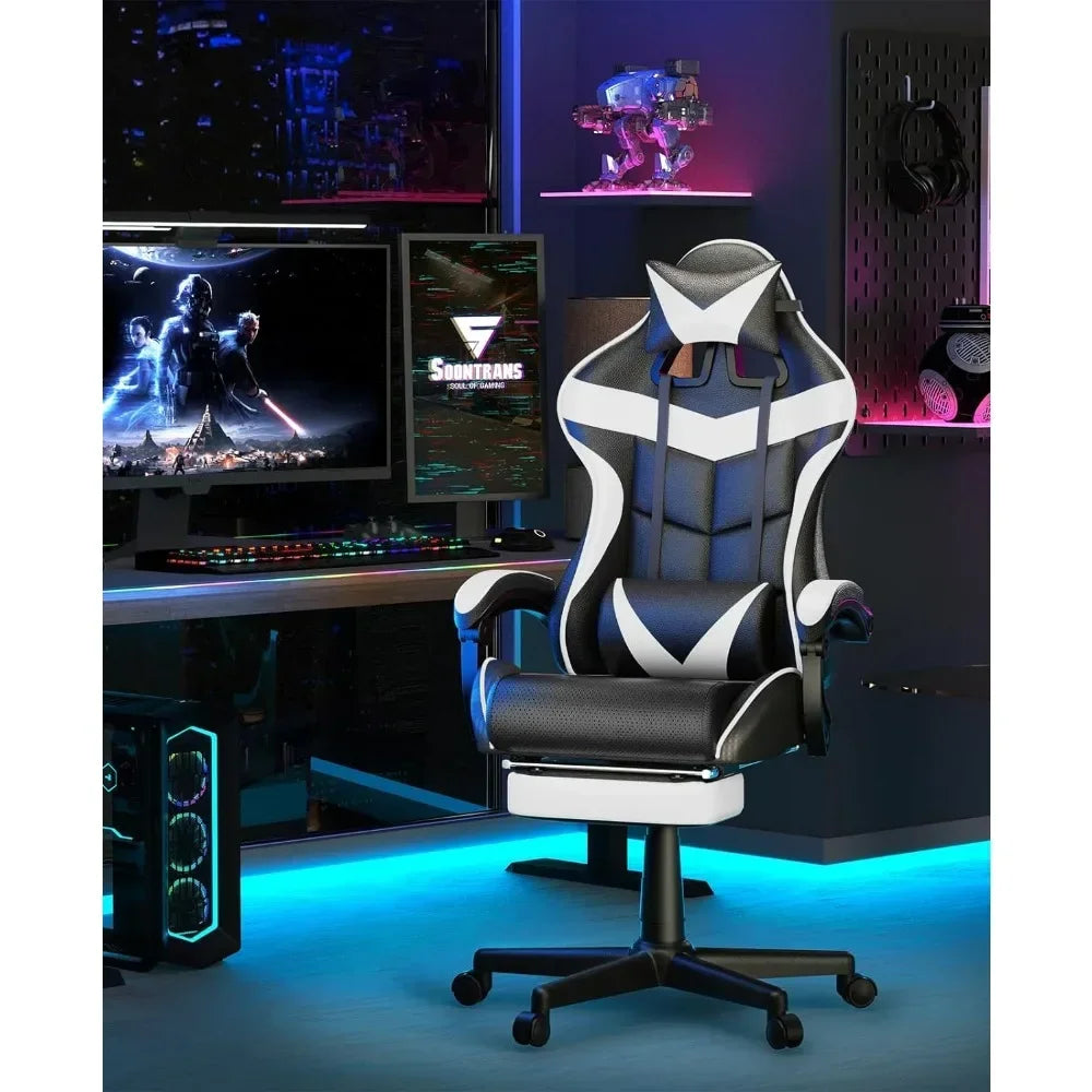 Gaming chair With Footrest , multiple colors