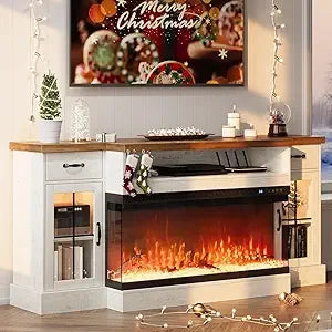 TV Stand for 80" TV with Storage