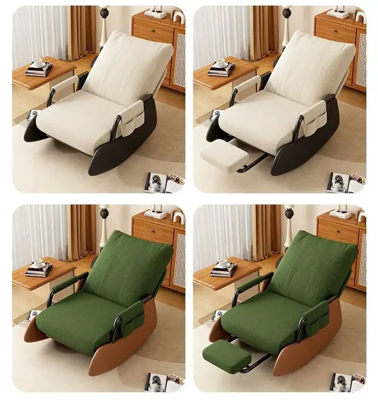 Reclining chair lunch break folding