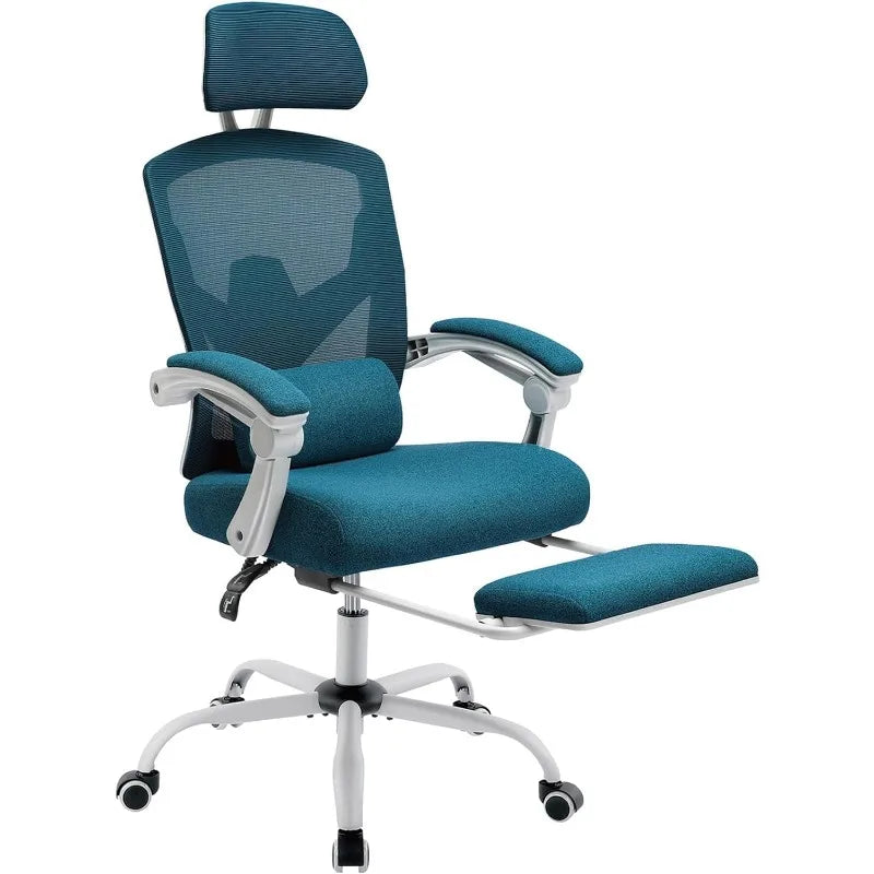 Home Office Desk Chair with Footrest