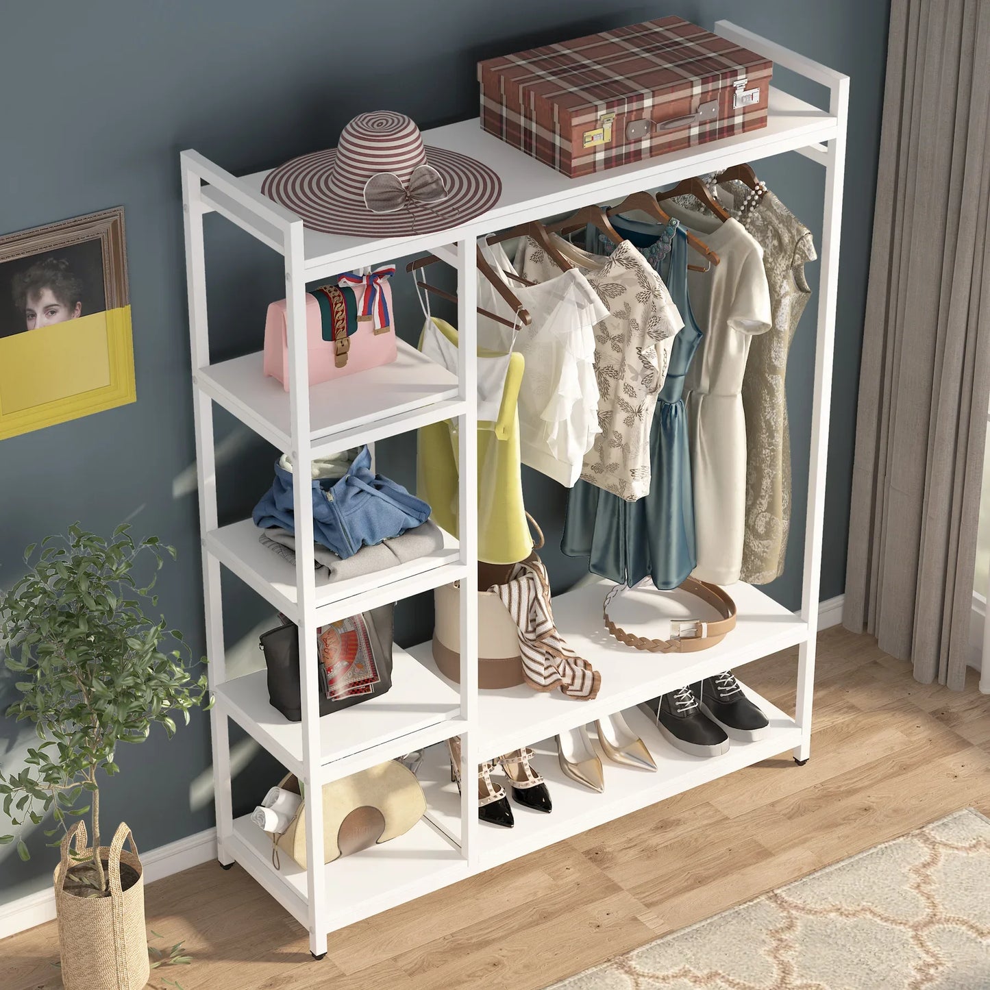 Closet Organizer, Heavy Duty Clothes Closet