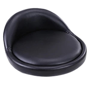 PU Leather Round Bar Stool with Back Rest Height