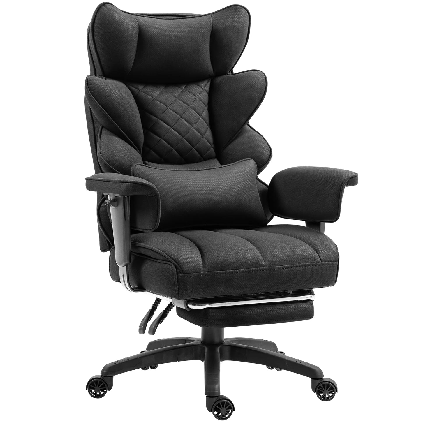 Office Chair with Pocket Spring Cushion and Lumbar Support