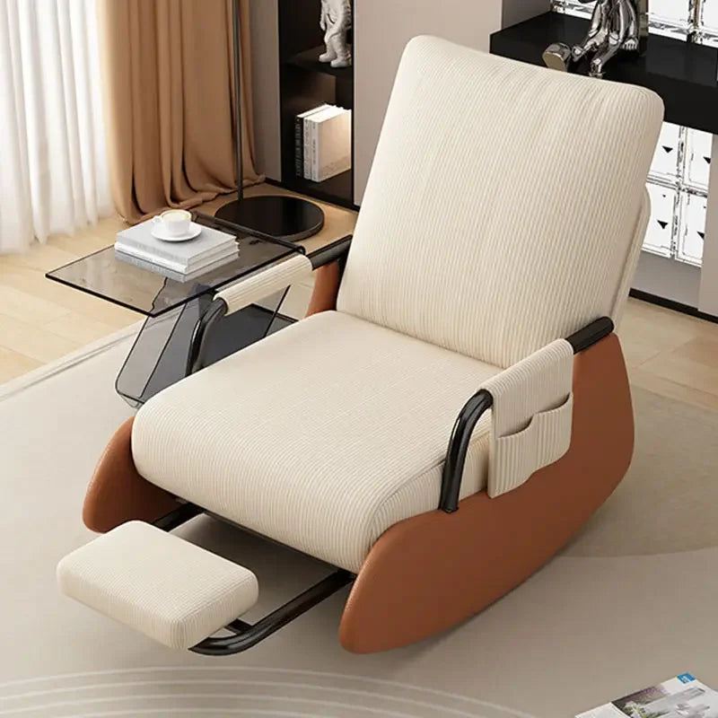 Reclining chair lunch break folding