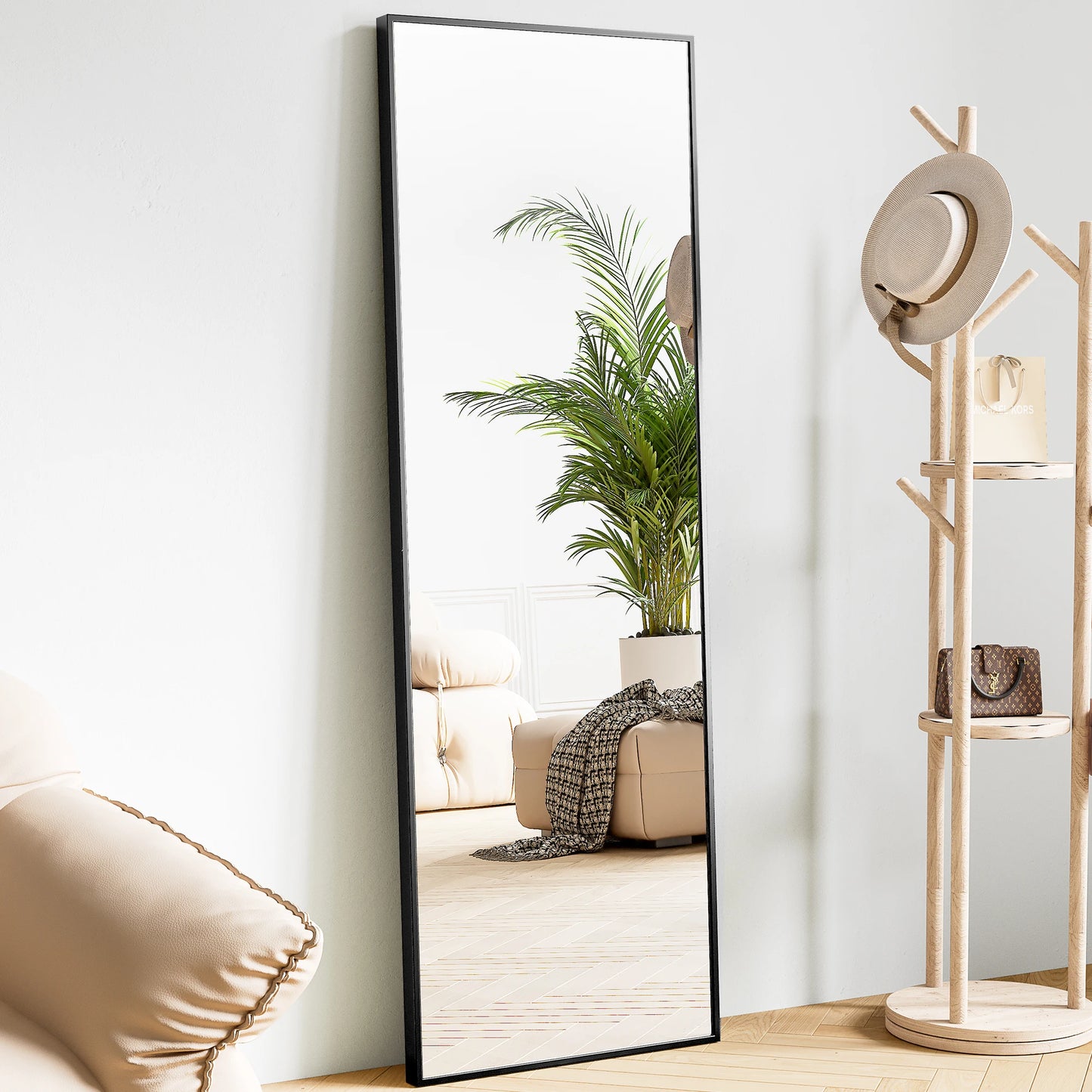 Full Body Wall Mirror Standing Hanging or Leaning