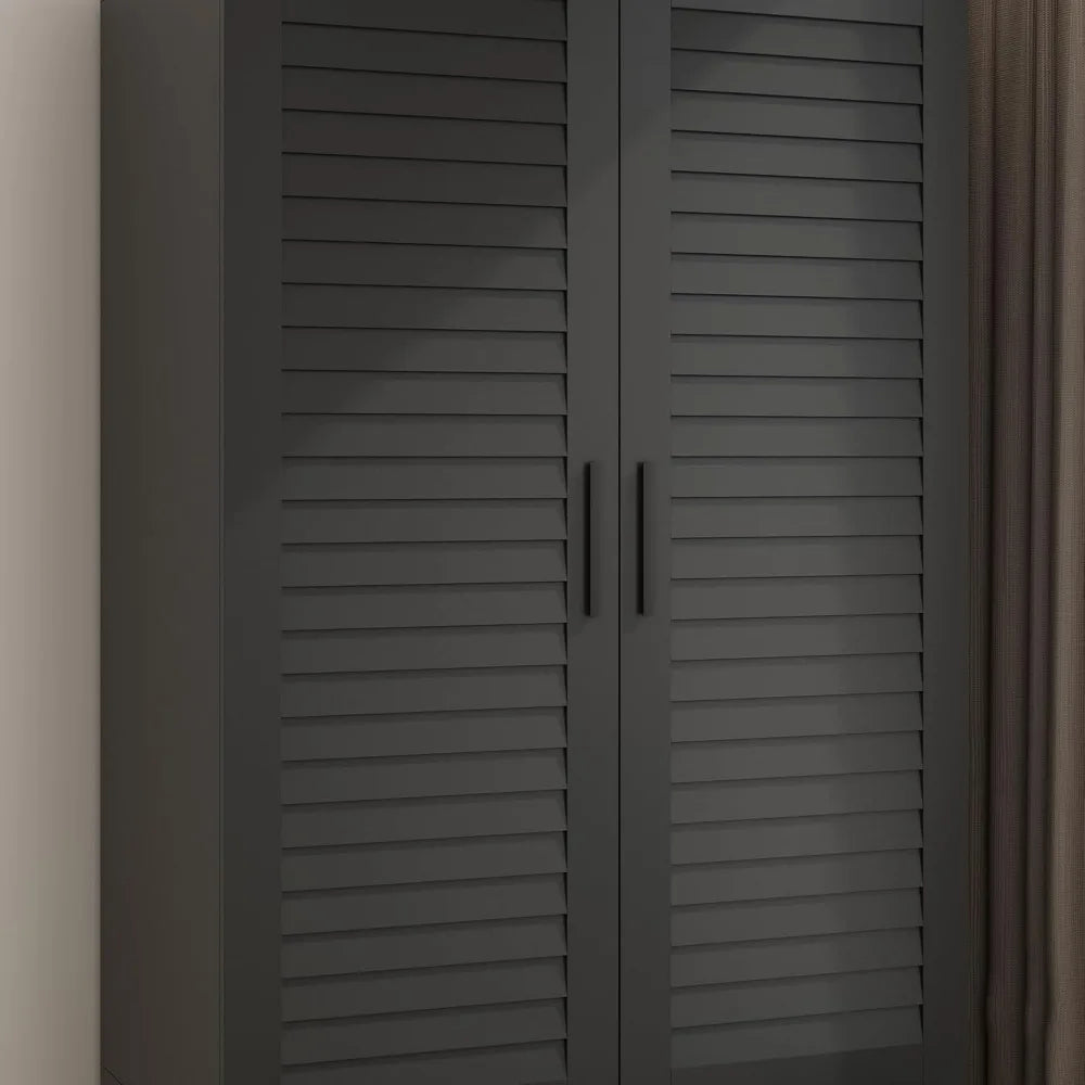 Wardrobe Closet with Adjustable Shelves