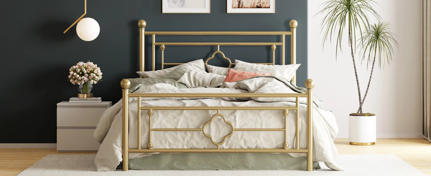 Metal Platform Bed Frame, – Full, Queen, Twin & King Sizes