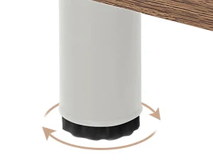 63 Inch L shaped Desk - File Cabinet, Drawers and Shelves