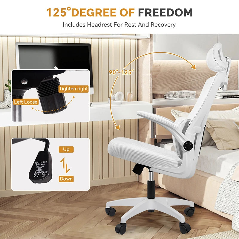 Ergonomic Office Chair, Adjustable Rotating