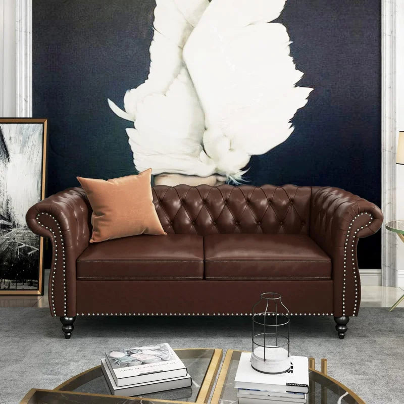 leather sofa loveseat couch chair, 3 piece