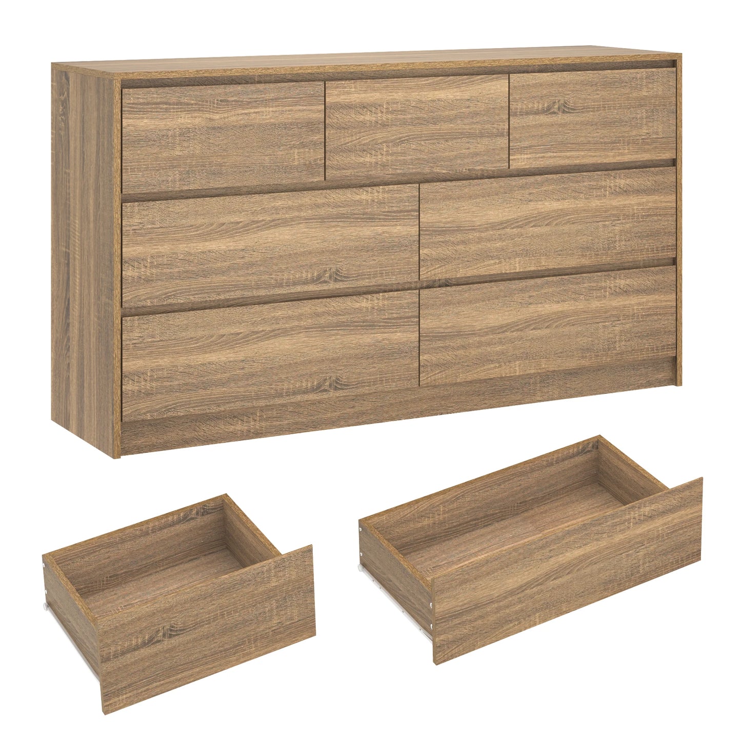 7 Drawer Dresser, Chest of Drawers