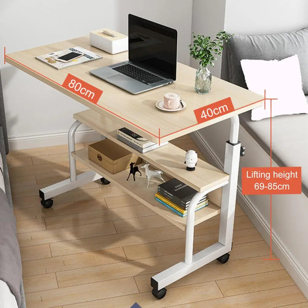 Adjustable Movable Student Desk with Wheels