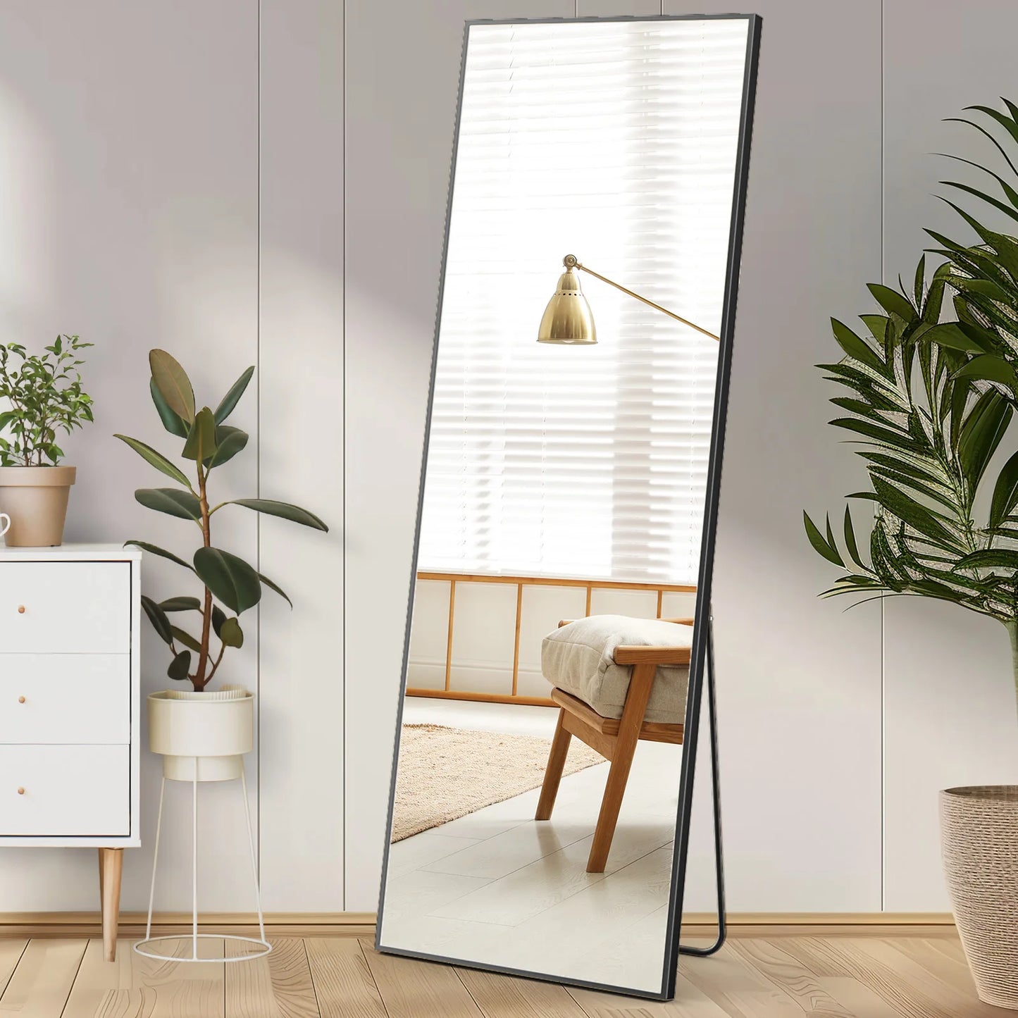 Wall Mirror 59"x16" Standing Hanging or Wall-Mounted Mirror