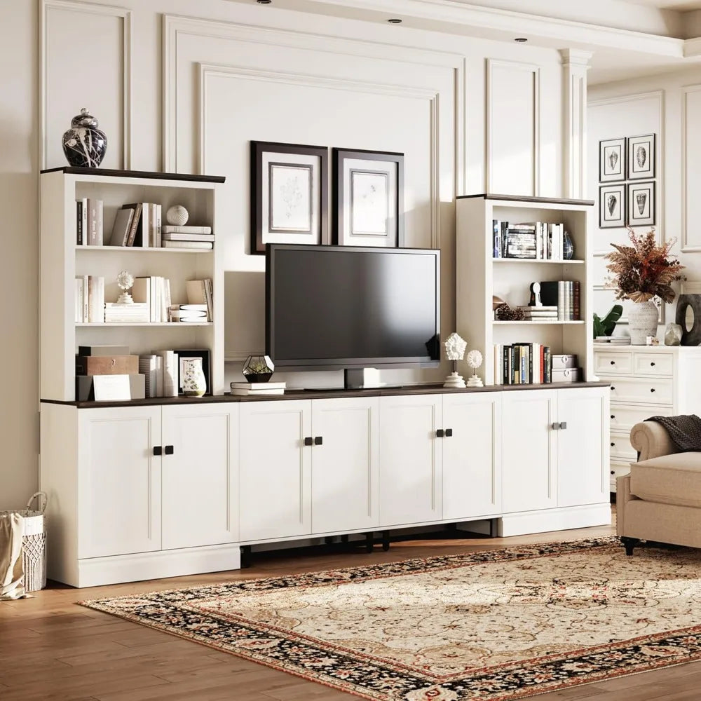 5 Tier Bookcase, Bookshelf with Adjustable Shelves
