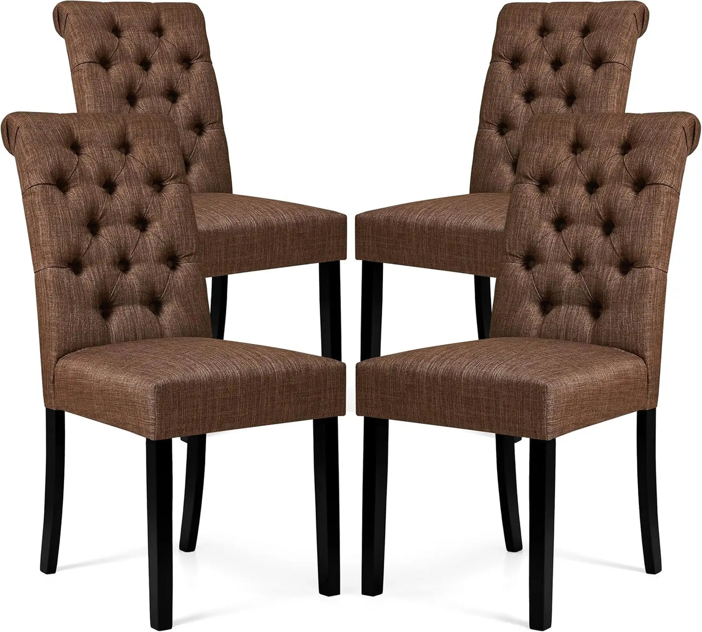 Dining Chair Set of 4, Leather Dining Chairs Kitchen Table Chairs Set of 4, Modern High-End Kitchen Side Chaires for Bedroom