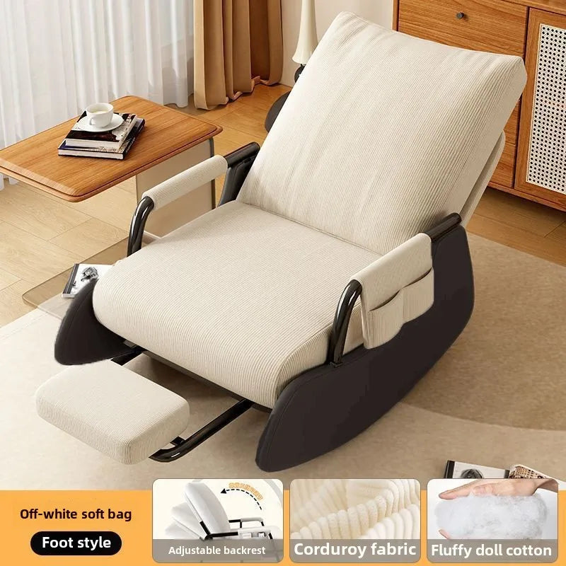 Reclining chair lunch break folding