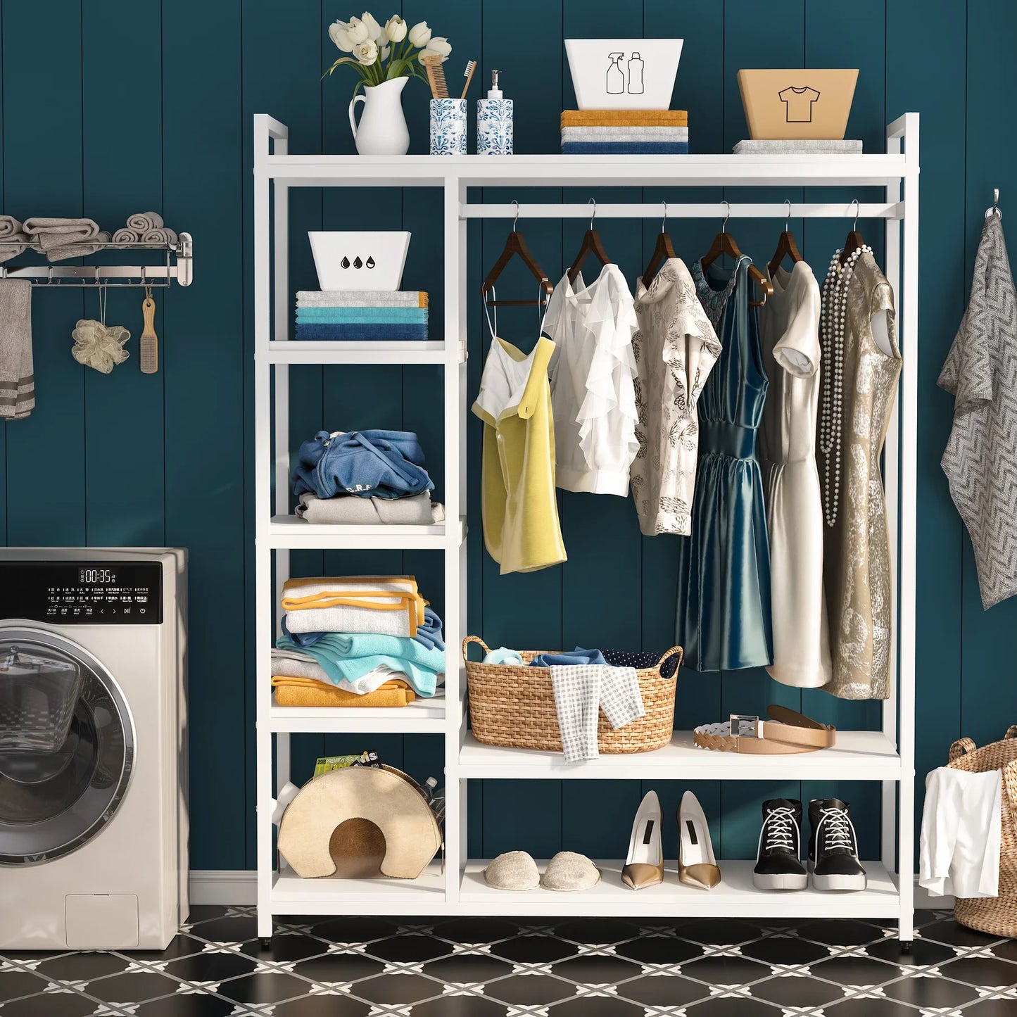 Closet Organizer, Heavy Duty Clothes Closet