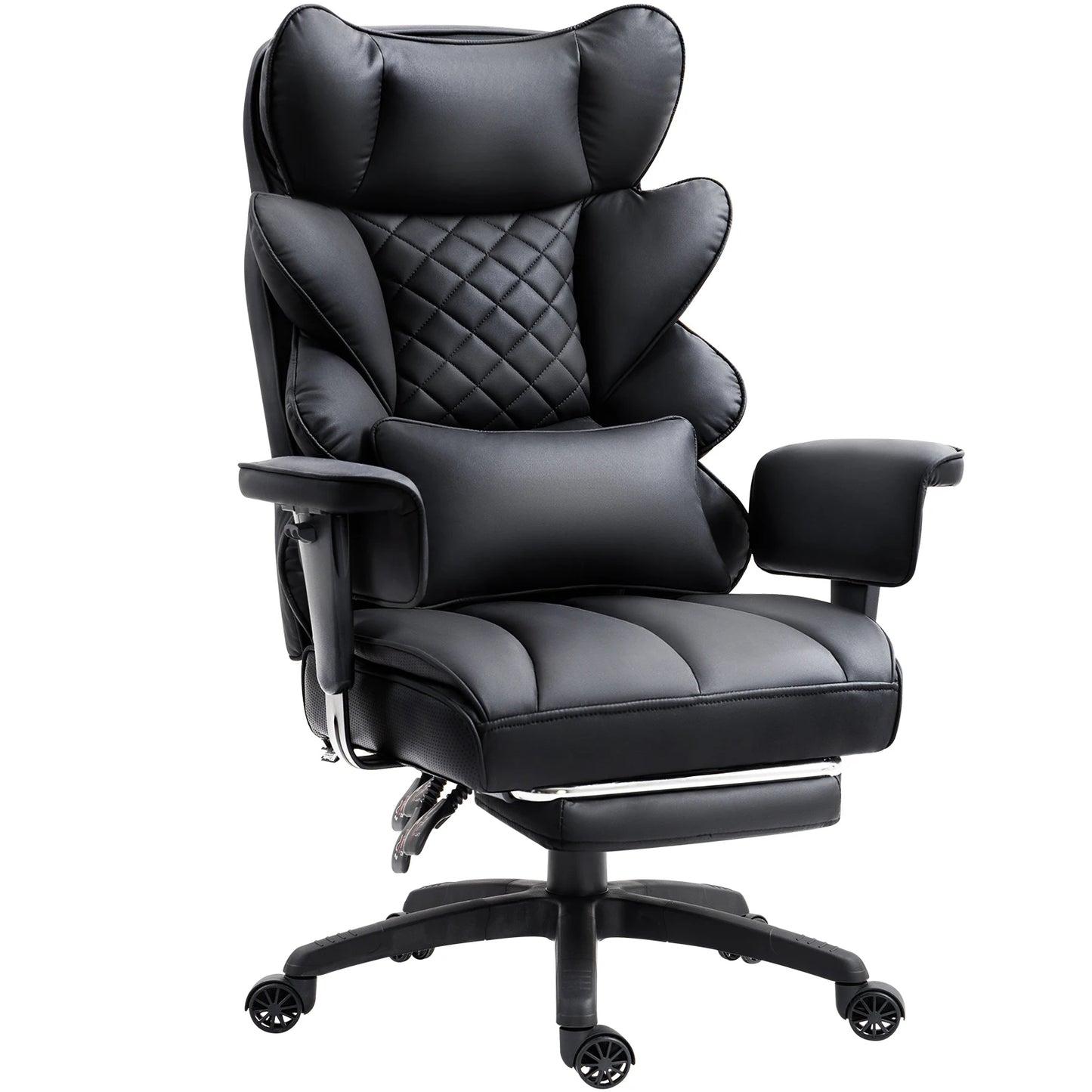 Office Chair with Pocket Spring Cushion and Lumbar Support