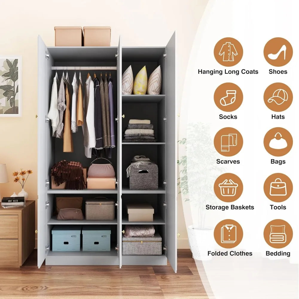 Armoire Wardrobe Closet with Doors