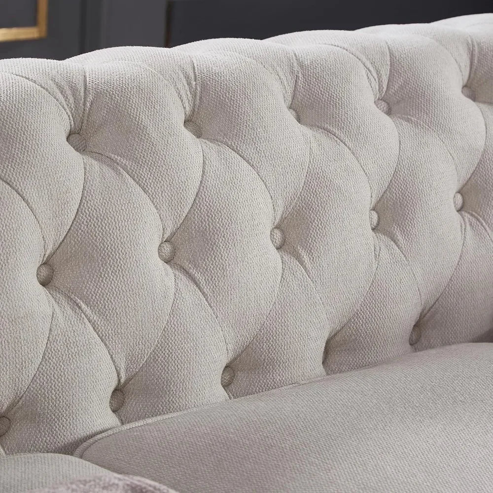 Chesterfield Sofa, with Low Back, 3 Seater Sofa