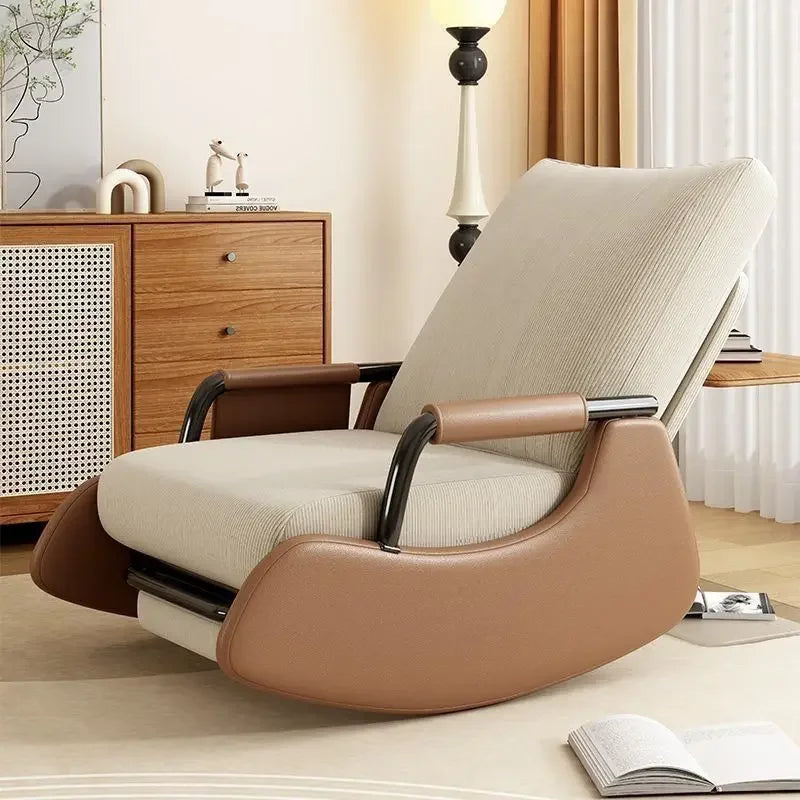 Reclining chair lunch break folding