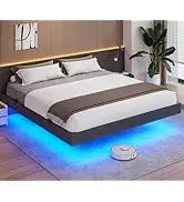 Bed Frame with Leather Platform and Storage – Twin, Queen & Full Sizes