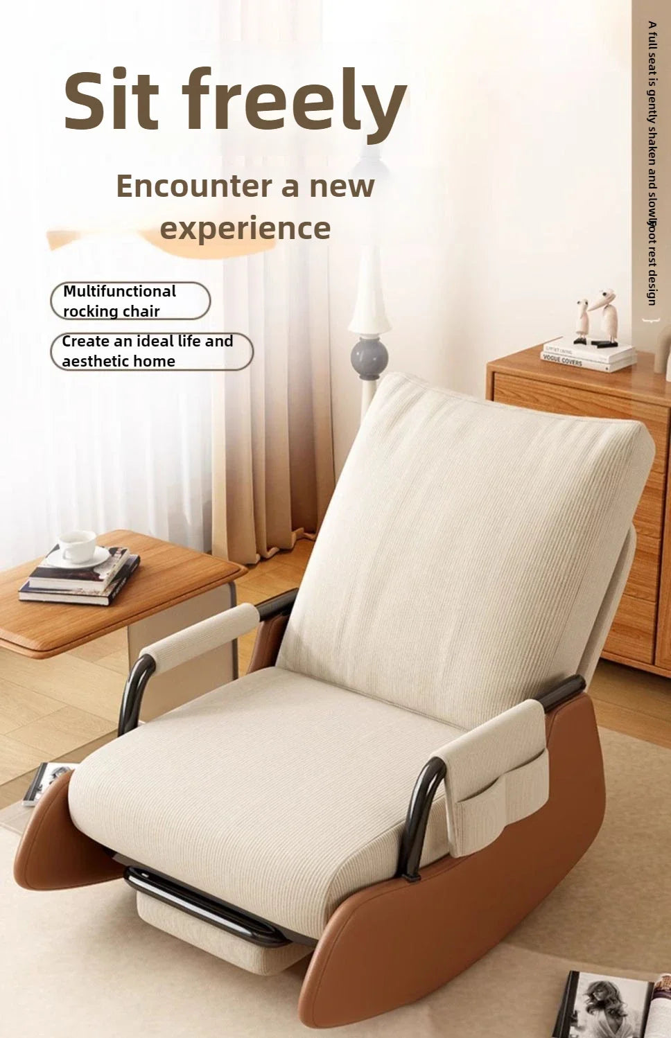 Reclining chair lunch break folding