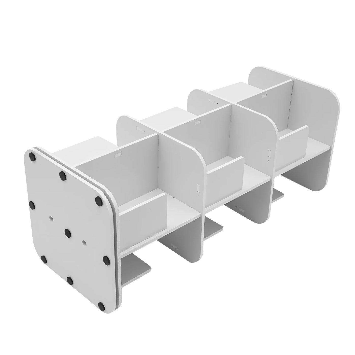 3 Tier Bookcase, 360° Rotating Bookshelf