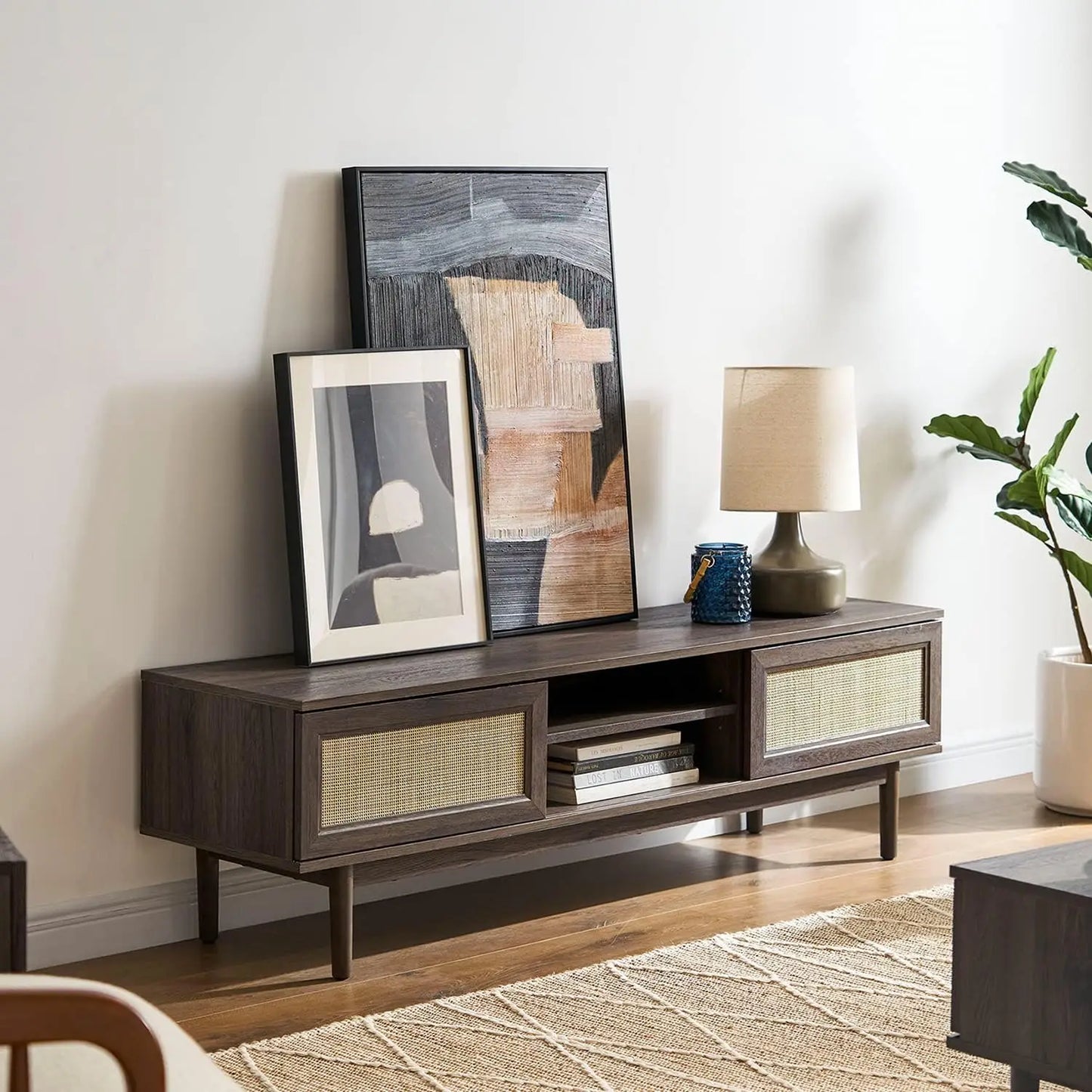 TV Stand with Storage for 55/60/65 inch TVs