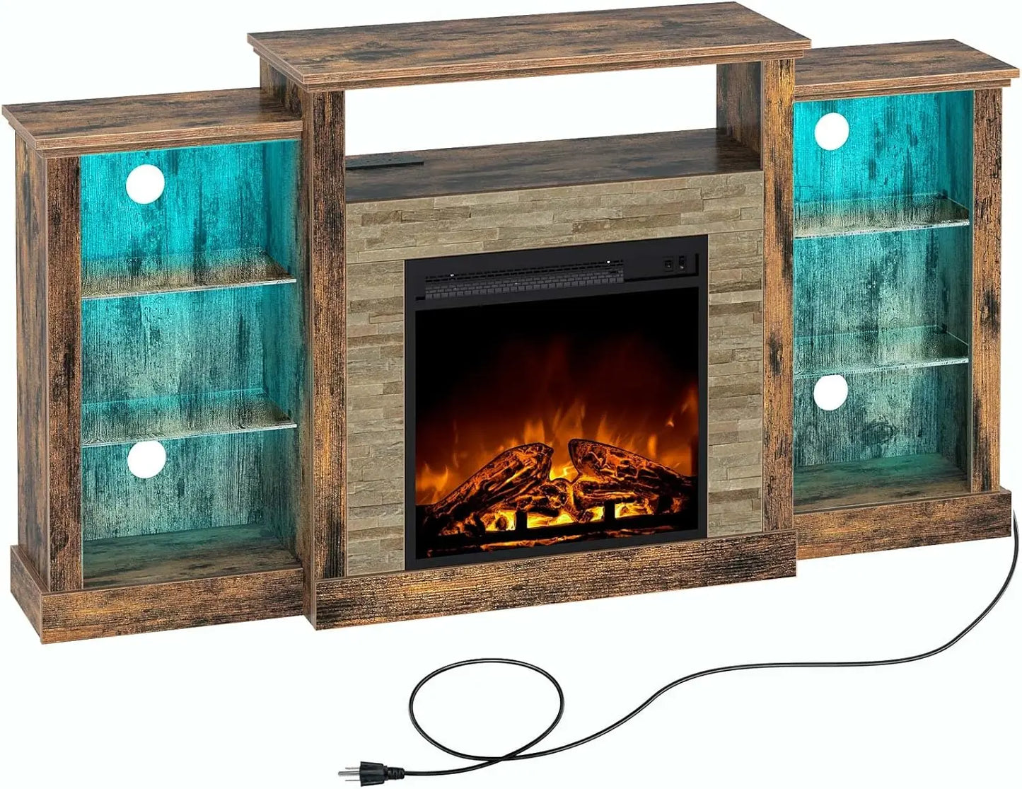 Fireplace TV Stand with Led for TVs up to 65"