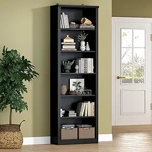 Bookshelf - 6-Tier Floor Standing Bookcase