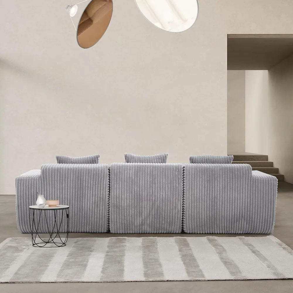 L-Shaped Free Combination Sofa,4Seater Corner Couch Deep Seat