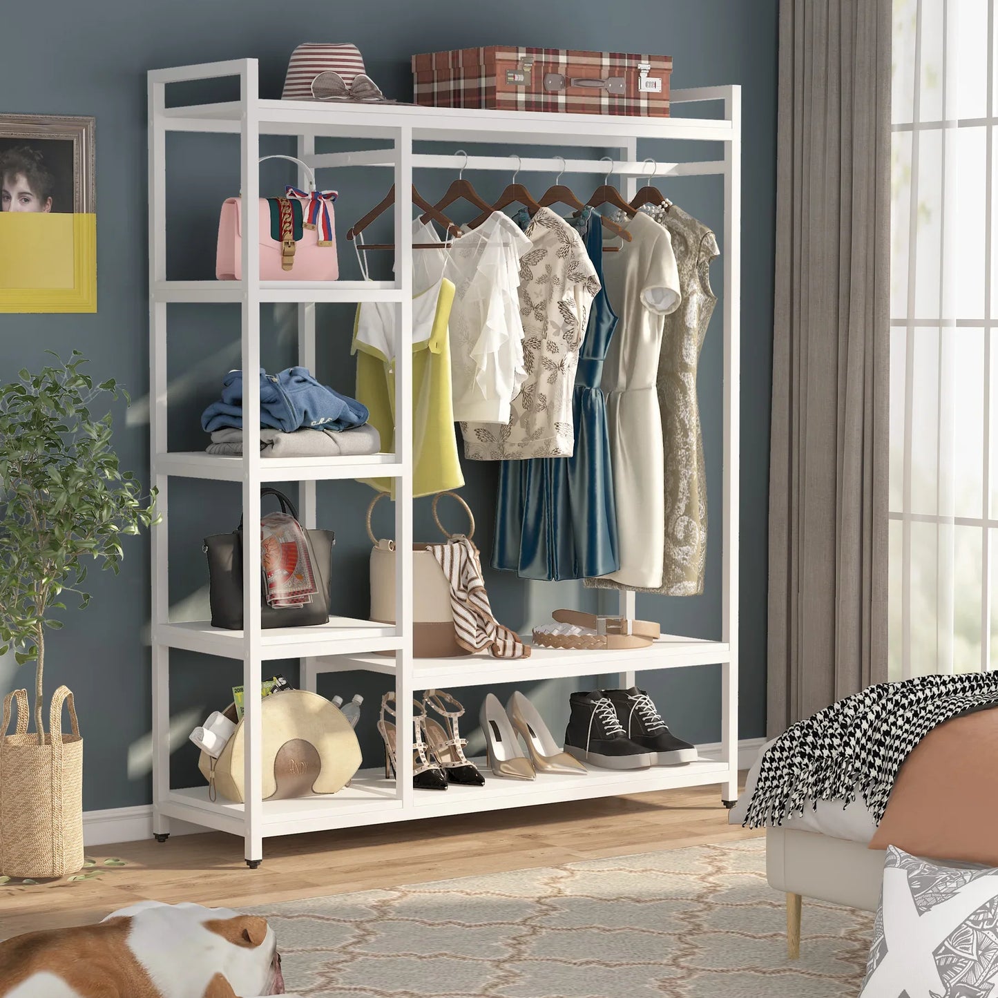 Closet Organizer, Heavy Duty Clothes Closet