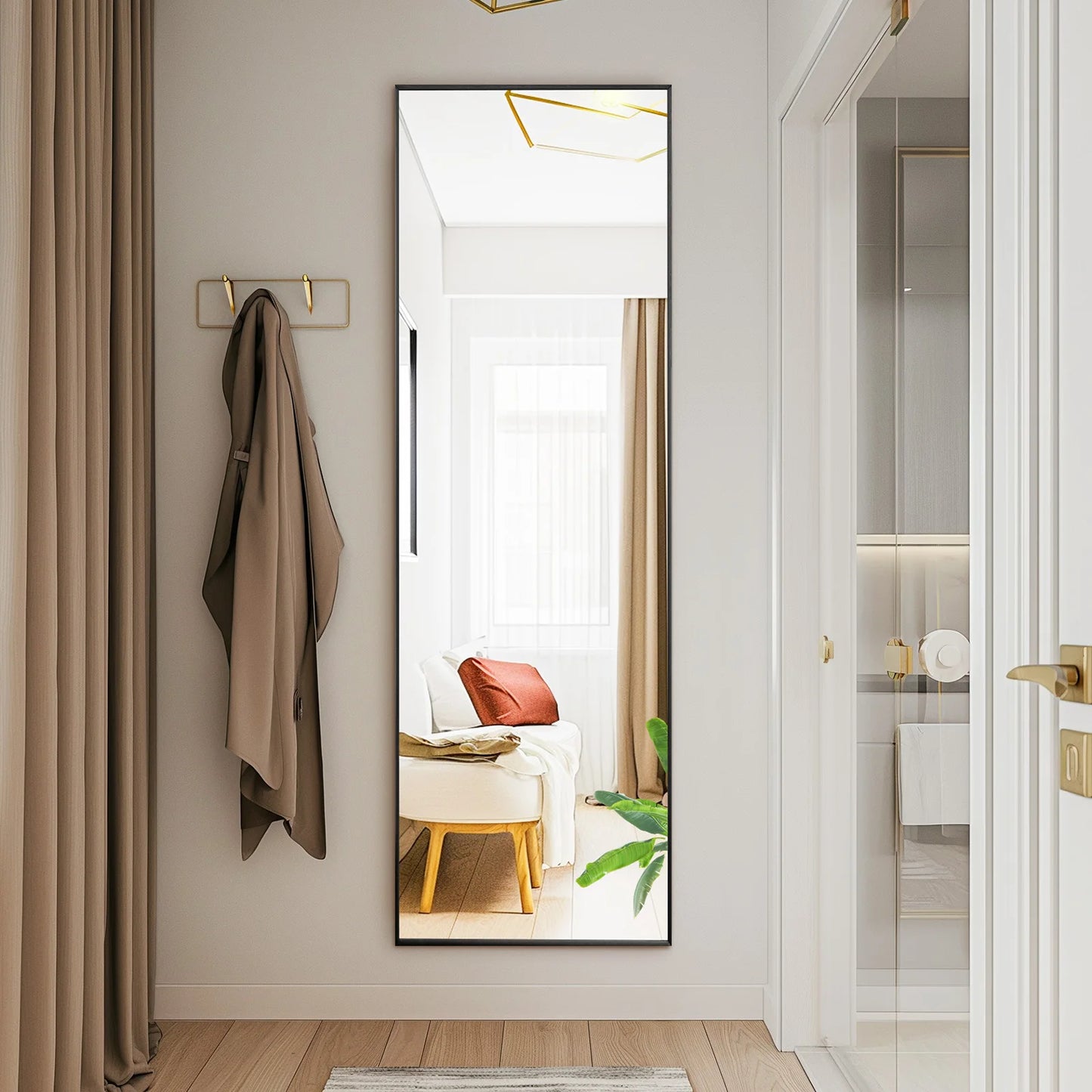 Full Body Wall Mirror Standing Hanging or Leaning
