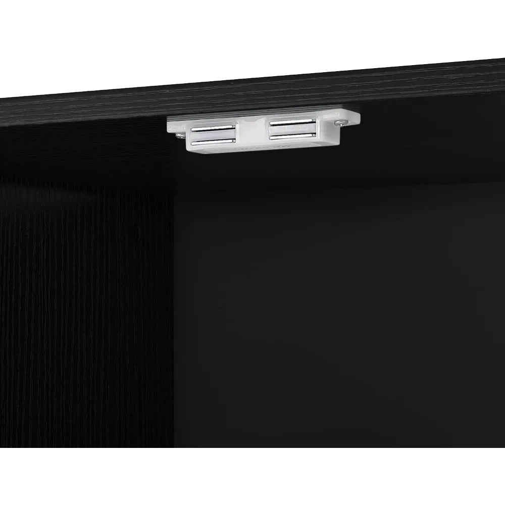 Corner TV Stand with 4 Doors and Shelves