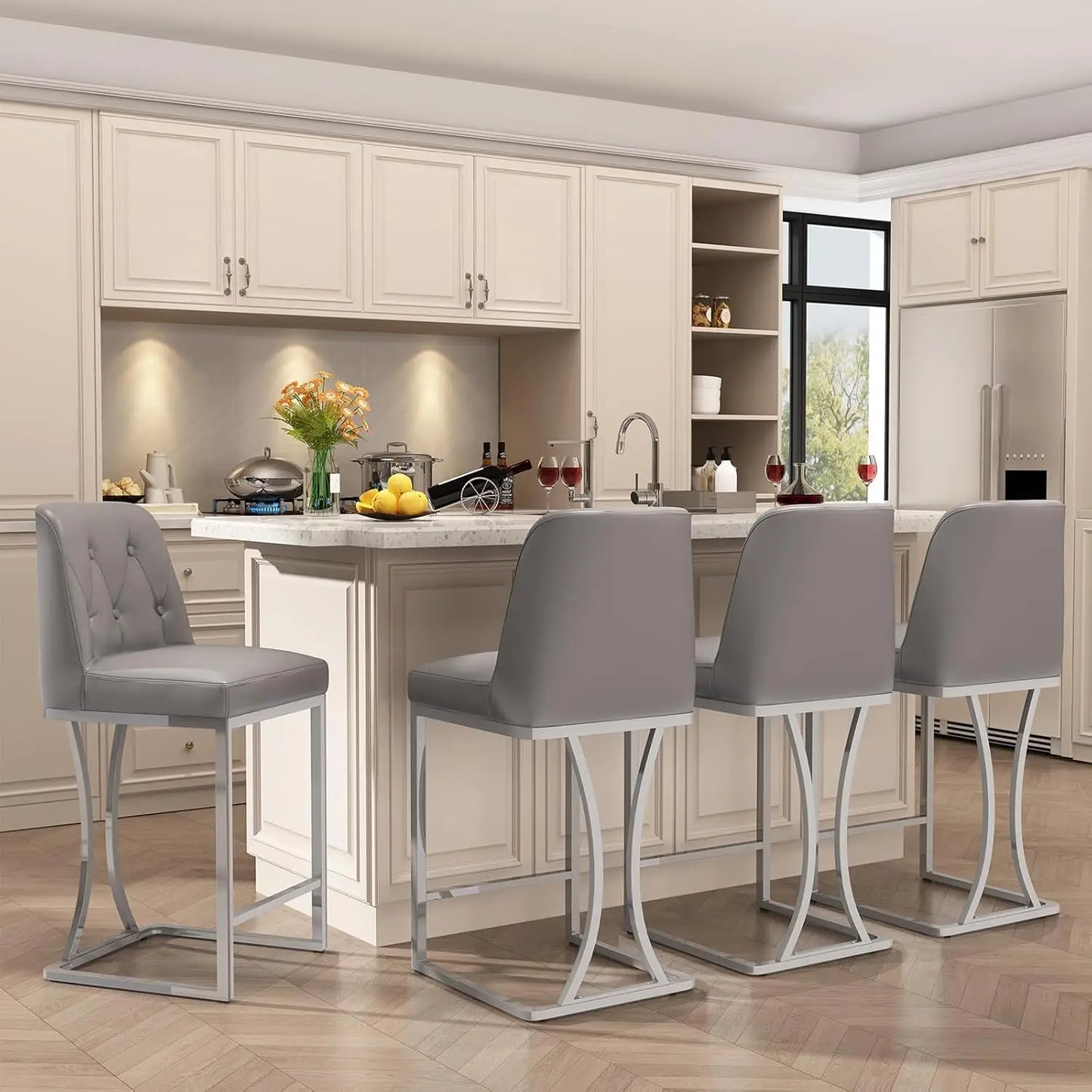 24" Counter Height Bar Stools Set of 2