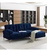 Sofa couch,4 Seat ,L-Shaped Velvet with Chaise Lounge