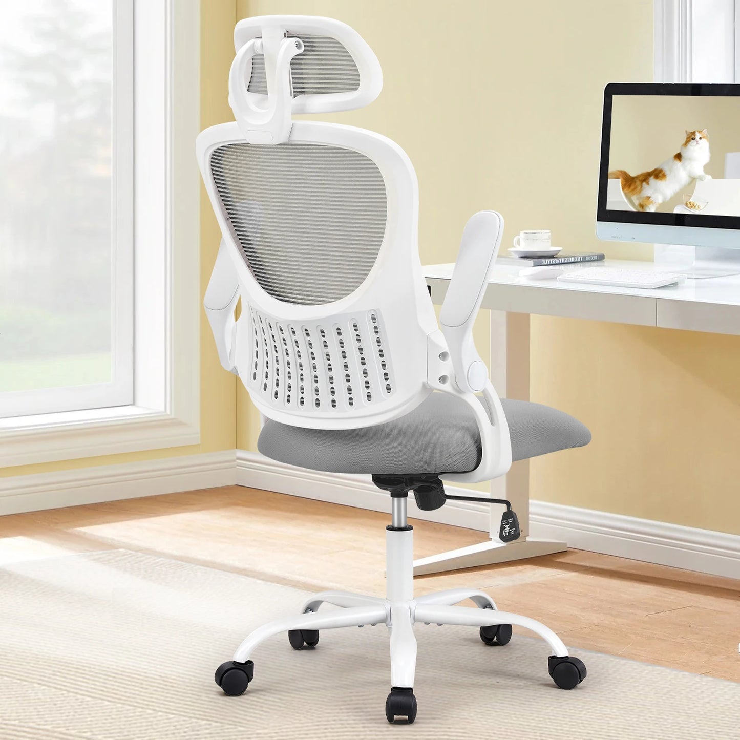 Ergonomic Office Chair Adjustable Headrests