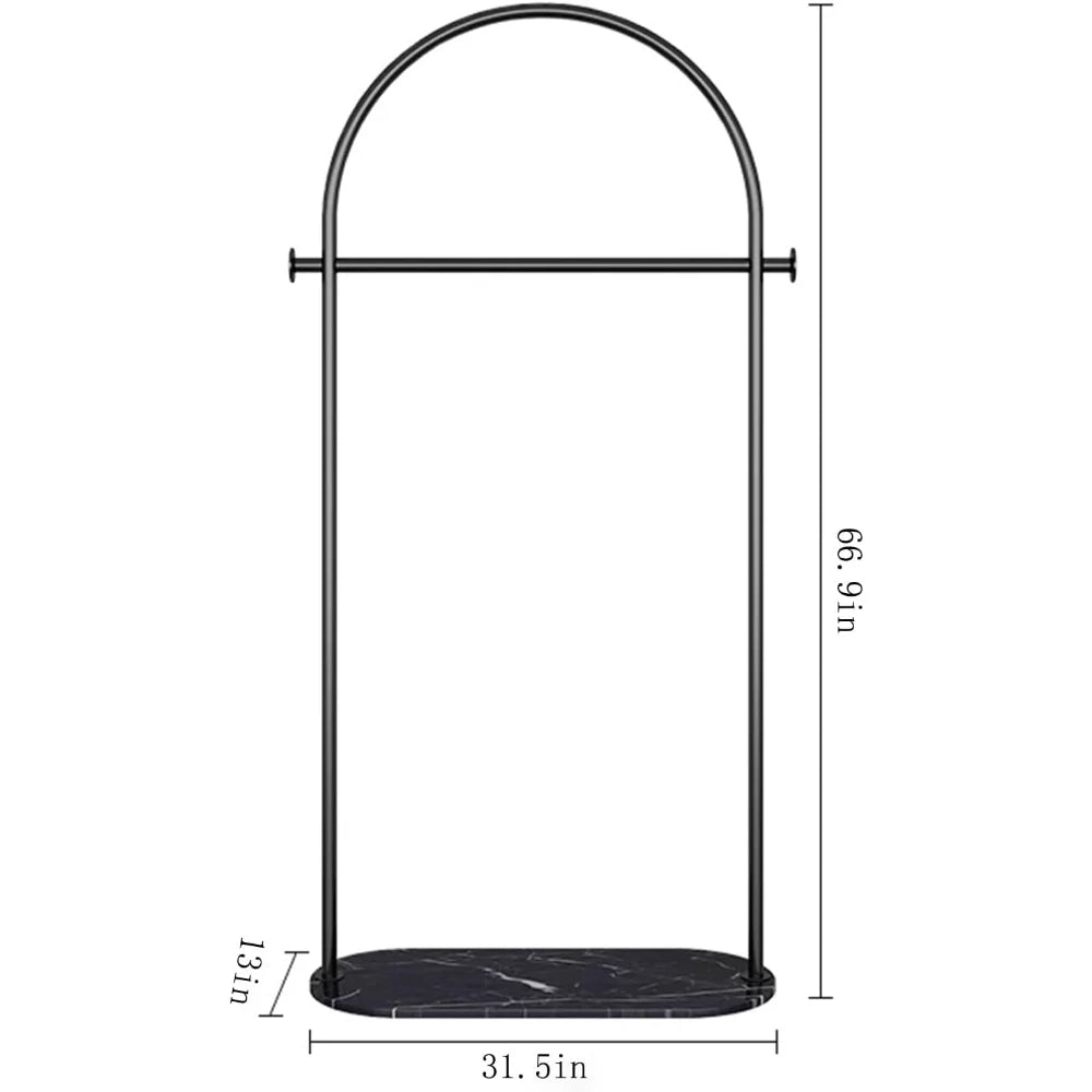 heavy duty coat rack with Marble base