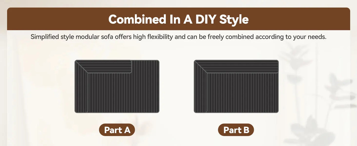 Comfy Boneless L Shape Sofa
