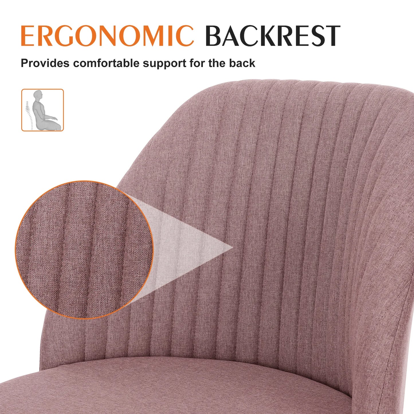 Armless Small Desk Office Chair
