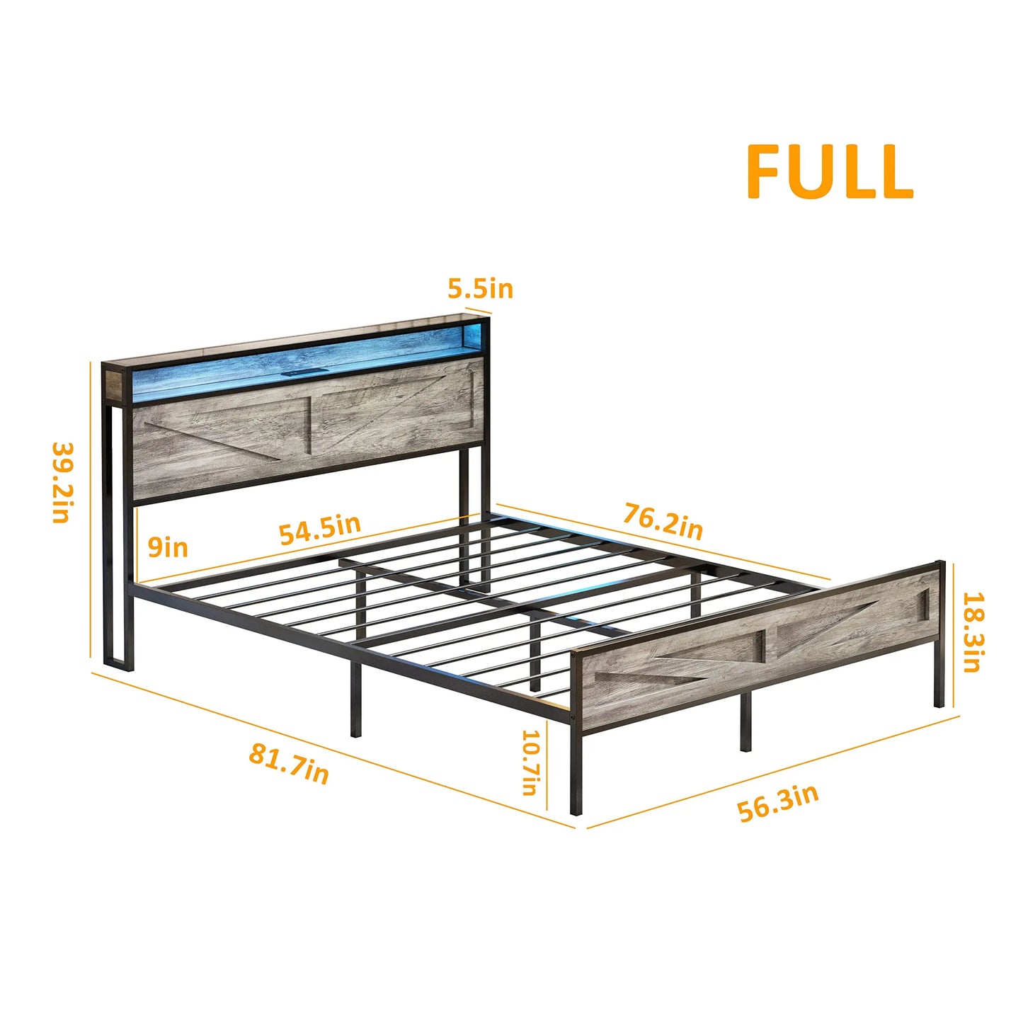 Queen/Full/Twing and King size Bed Frame with Storage