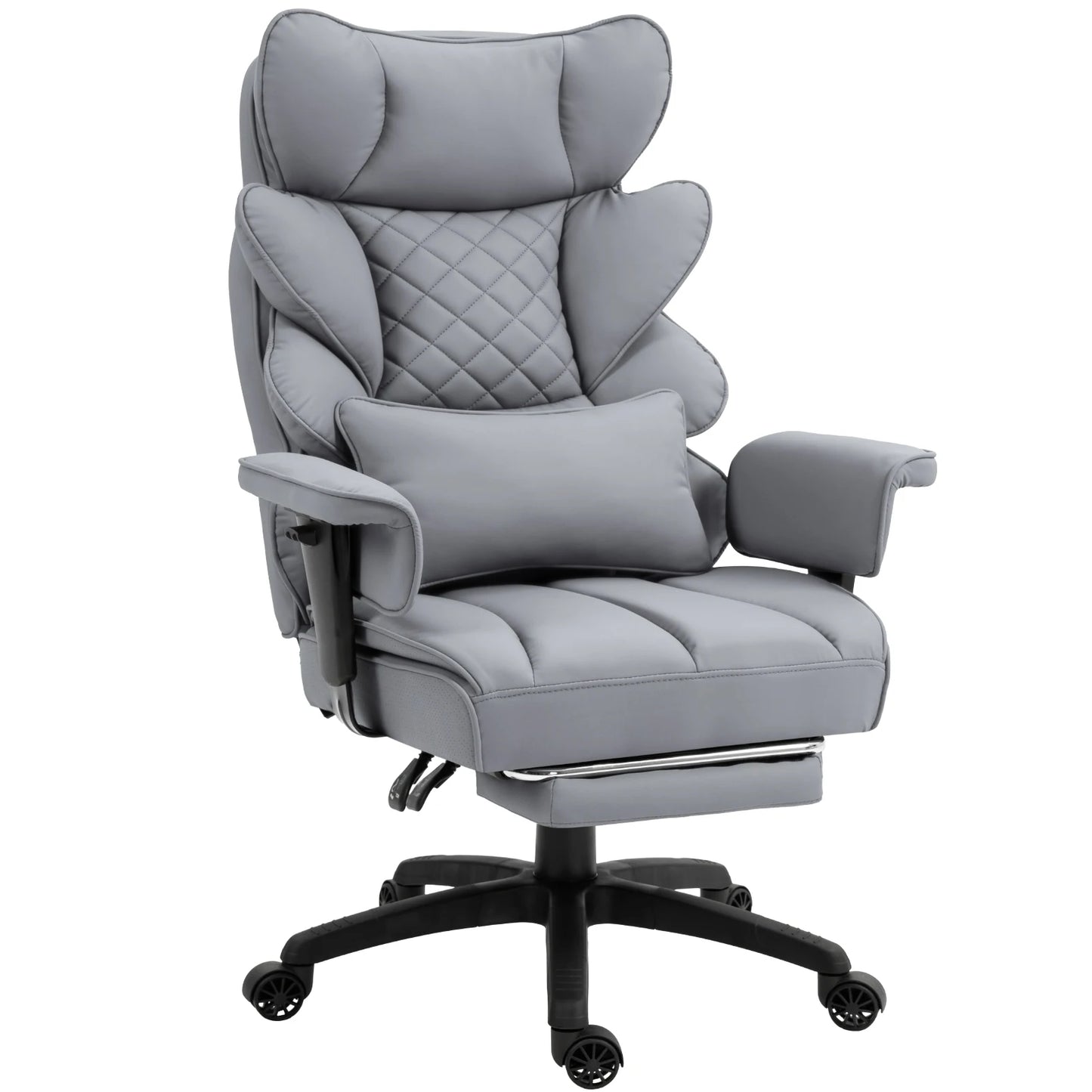 Office Chair with Pocket Spring Cushion and Lumbar Support
