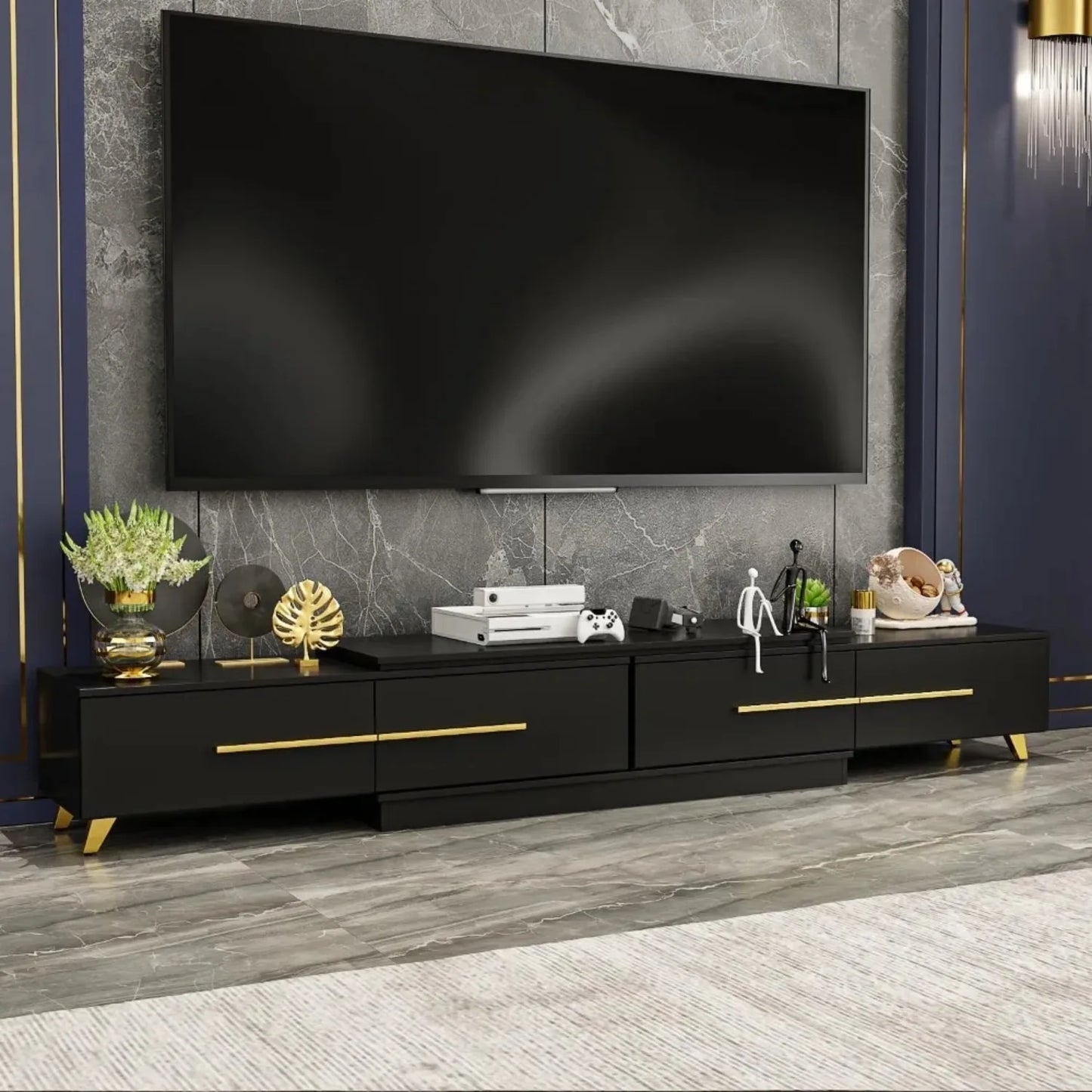 Deformable TV Stand w/4 Drawers for TVs up to 120"