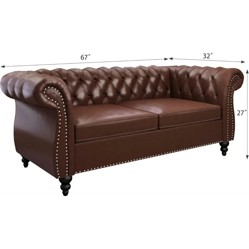 leather sofa loveseat couch chair, 3 piece