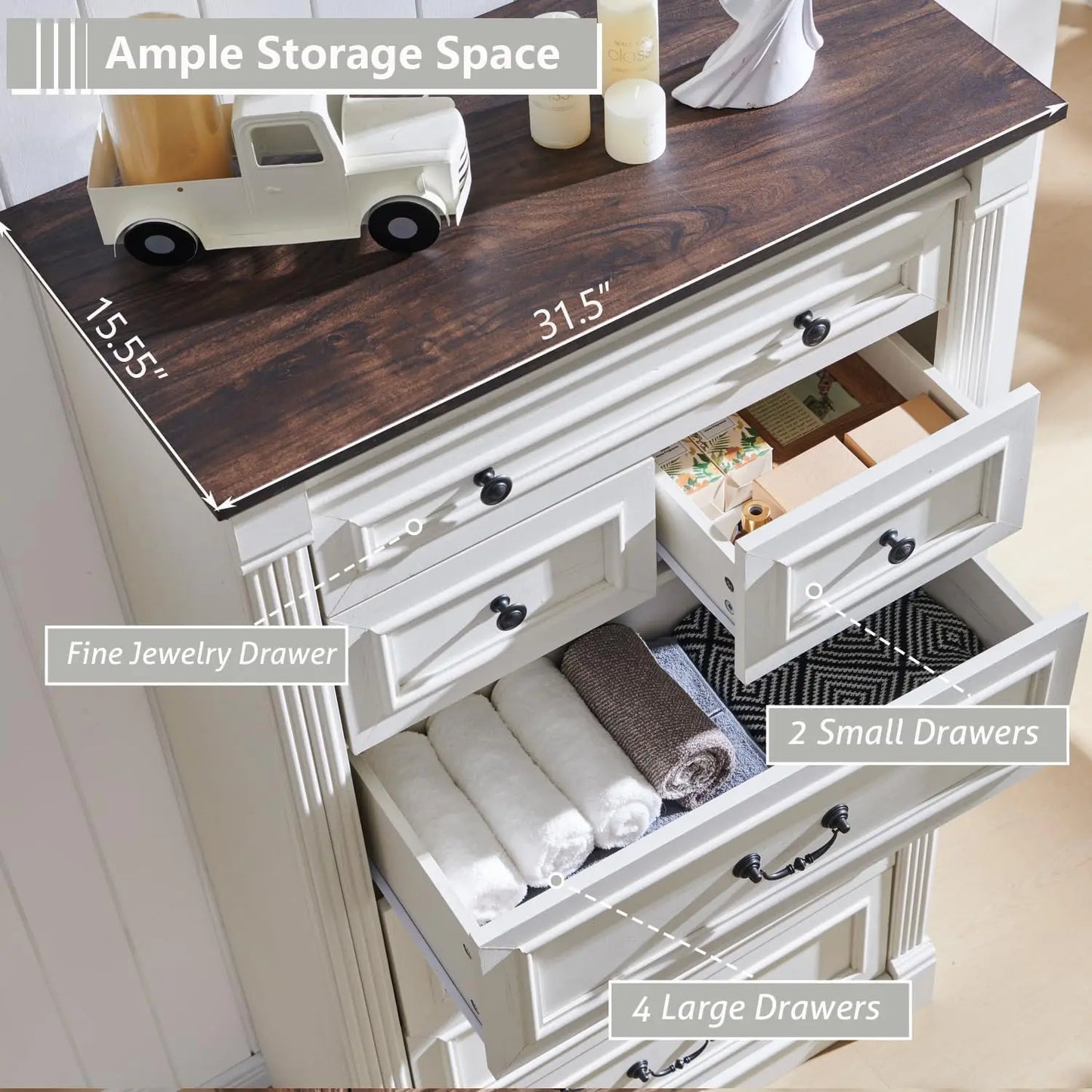 7 drawer dresser, Large Chest of Drawers
