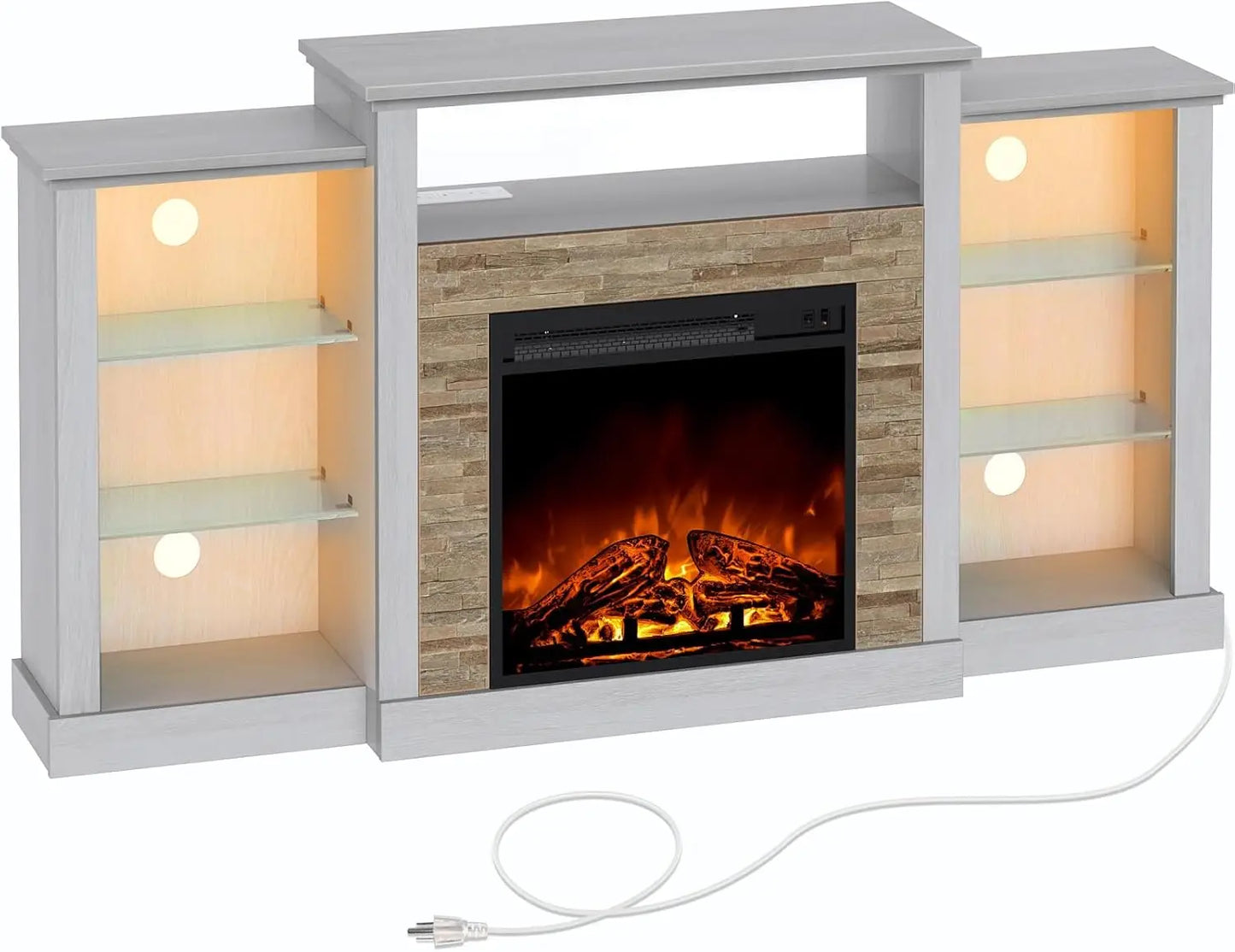 Fireplace TV Stand with Led for TVs up to 65"